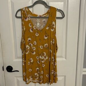 Sleeveless floral top